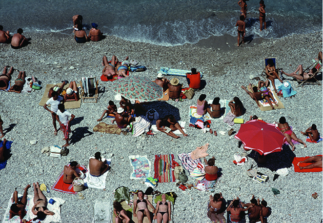 Scene at the beach in Capri
